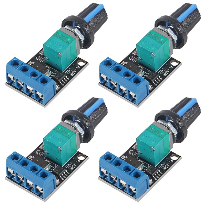 Coliao 4pcs DC Motor Speed Controller PWM 5V-16V 12V 10A Voltage Regulator DC Motor Governor Stepless Speed Regulator LED Dimmer Power Controller - Image 1